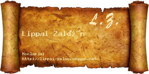 Lippai Zalán névjegykártya