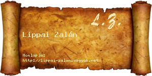 Lippai Zalán névjegykártya